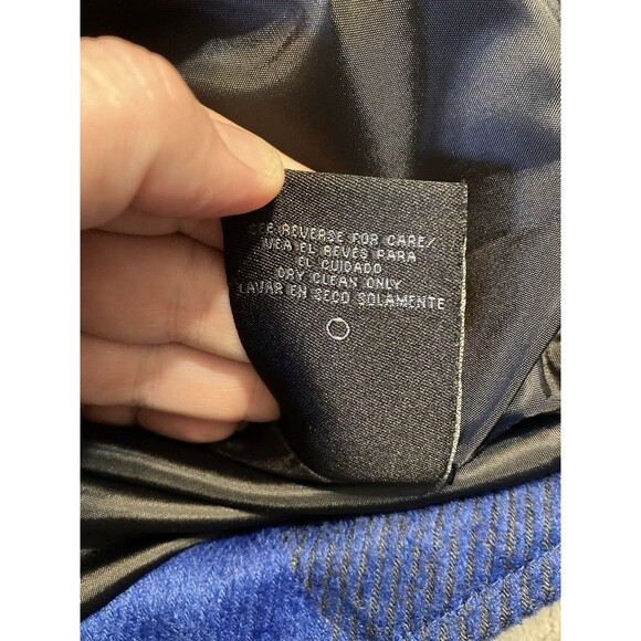 Fabulosity Blue/Black/Gray Plaid Jacket Women's Size XLarge Lined Y2K - Picture 10 of 10